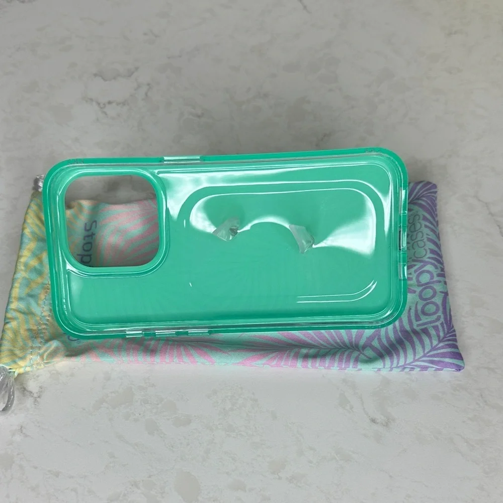 Loopy Case Mint and Lavender Phone Case with Strap